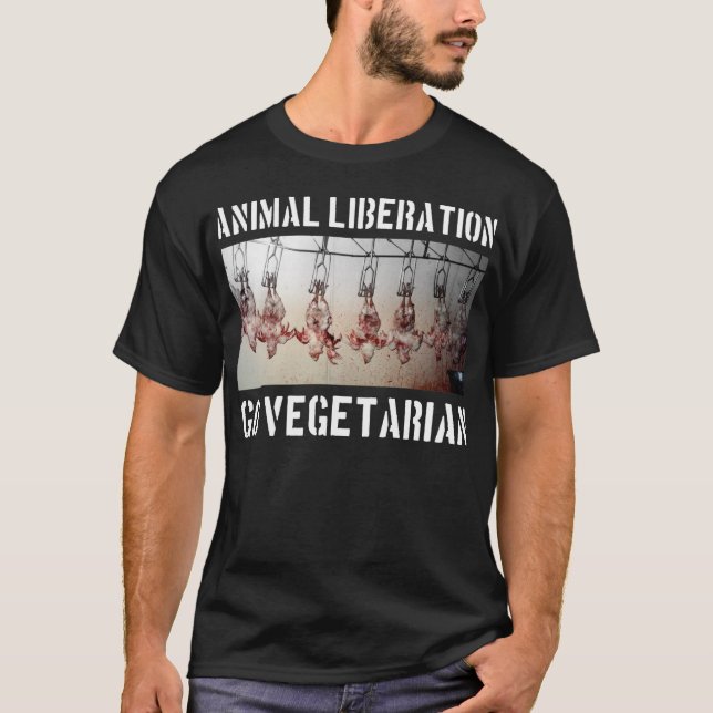 Camisa animal de la liberación (negro) (Anverso)
