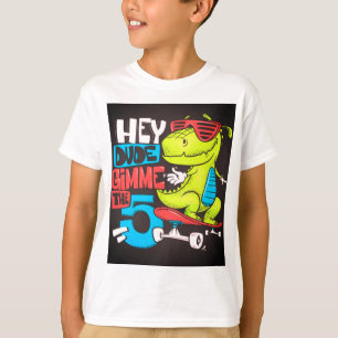 Camisa animal Dino Skate Tee I para Unisex