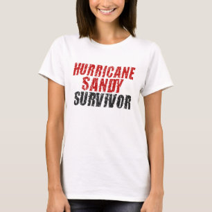 Camisa apenada superviviente de Sandy del huracán
