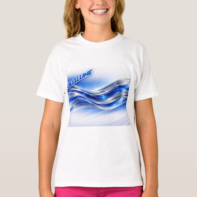 Camisa Aqualume Flow – Energía de Onda de Plata Az (Anverso)