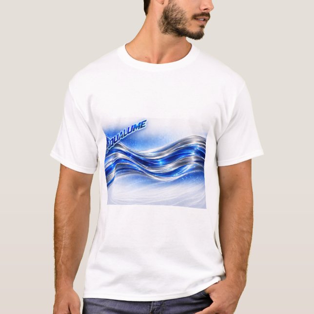 Camisa Aqualume Flow – Energía de Onda de Plata Az (Anverso)