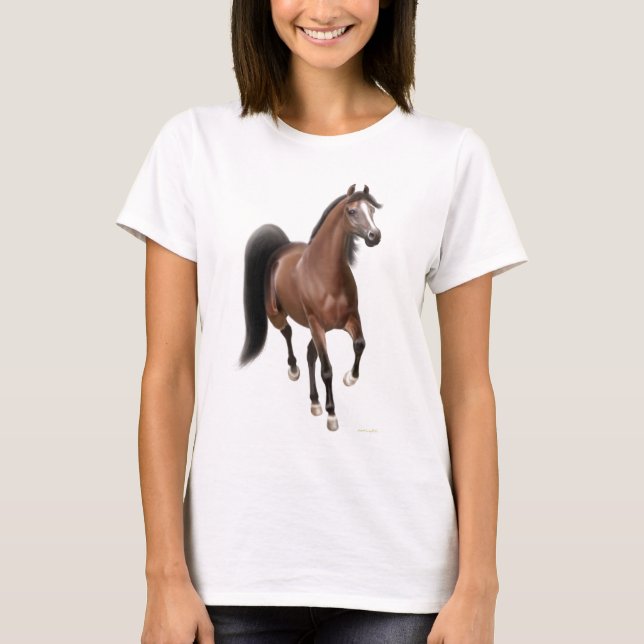 Camisa árabe de la muñeca del caballo el trotar (Anverso)