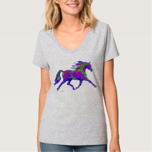 Camisa árabe violeta del caballo