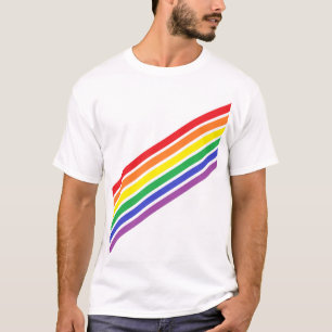 Camisa arco iris diagonal