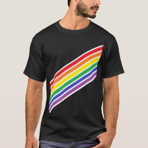 Camisa arco iris diagonal
