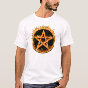 Camisa ardiente del Pentagram