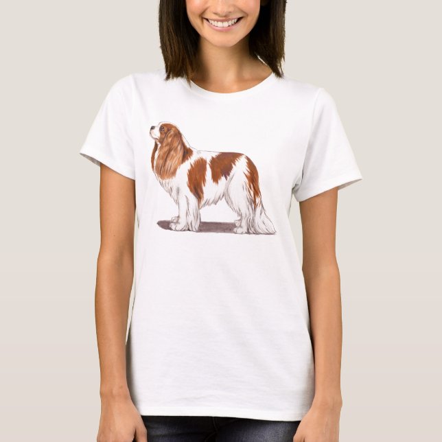 Camisa arrogante del perro de aguas de rey Charles (Anverso)
