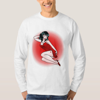 Camisa Art Deco de la camiseta Retro Pinup Chica 5