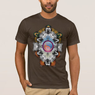Camisa artística holística Yin Yang Fractal