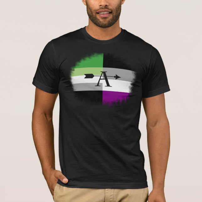 Camisa asexual del as de Aromantic Aro (Anverso)