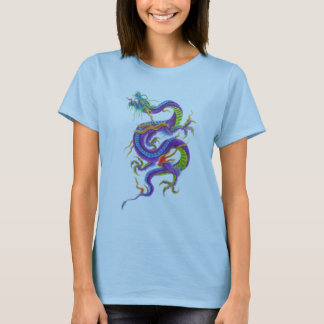 camisa asiática del tatuaje del dragón