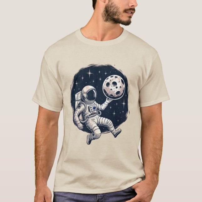 Camisa astronauta espacial con luna (Anverso)