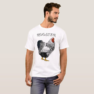 Camisa atada plata del gallo de Wyandotte