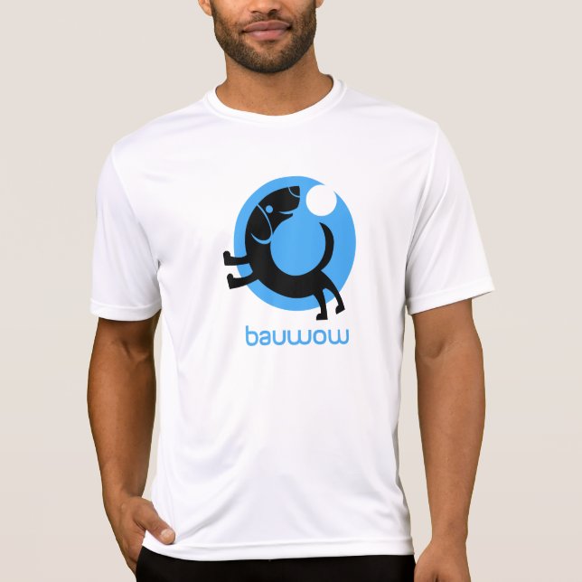 Camisa atlética blanca para hombre de Sportek (Anverso)