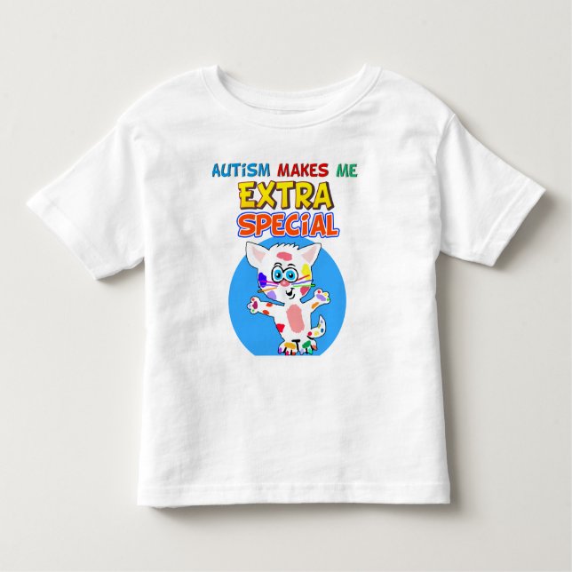Camisa autística del gatito (Anverso)