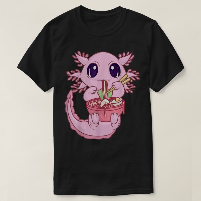 Camisa Axolotl Para Mujeres Chicas, Anime Kawaii R (Diseño del anverso)