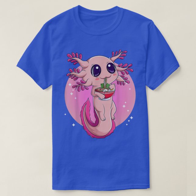 Camisa Axolotl Para Mujeres Chicas, Nood Japonés (Diseño del anverso)