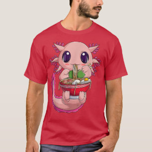 Camisa Axolotl Para Mujeres Chicas, Nood Japonés