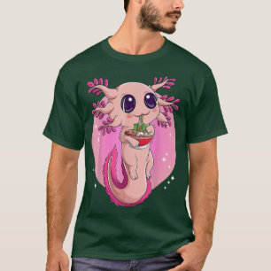 Camisa Axolotl Para Mujeres Chicas, Nood Japonés