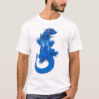 Camisa azul ceñida del dragón