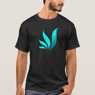 Camisa azul de la oscuridad del icono de la hierba