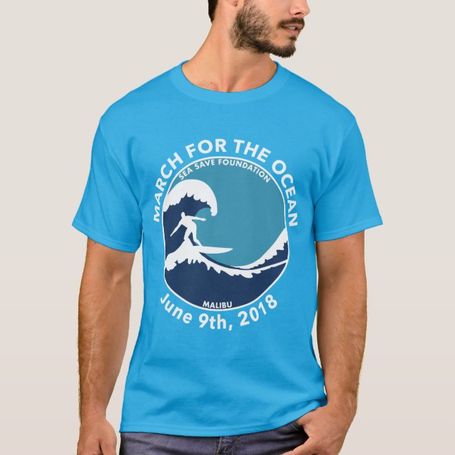 Camisa azul de la persona que practica surf de M4O (Anverso)