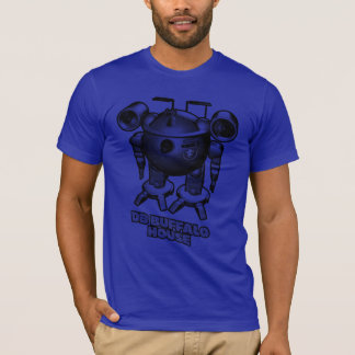 Camisa azul del robot