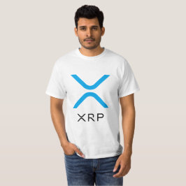 Camisa azul y negra de la ondulación de XRP del
