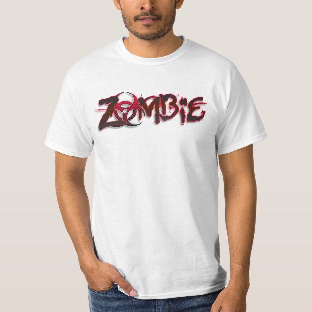 Camisa barata de Halloween del Biohazard de la (Anverso)