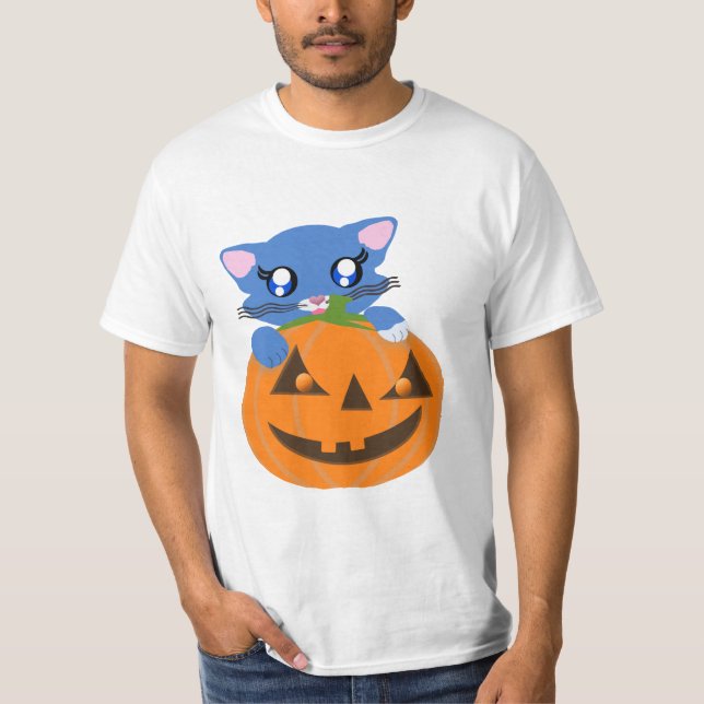 Camisa básica de Skye Pumpkin Toon Kitty (Anverso)
