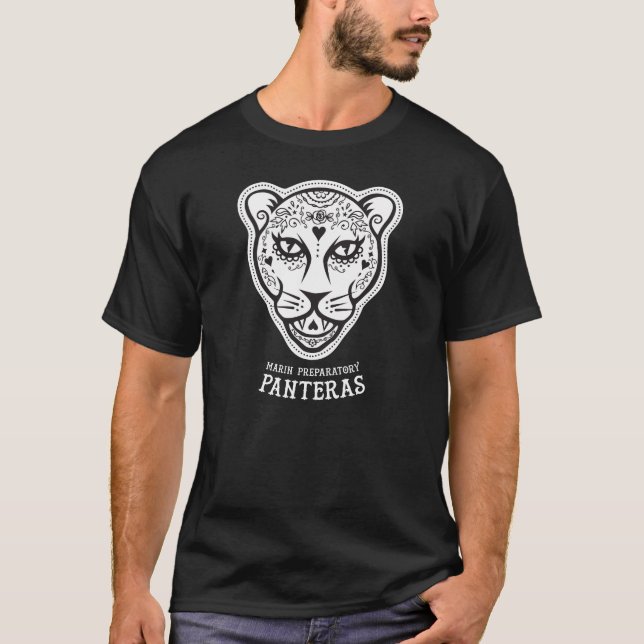 Camisa básica negra preparatoria de Marin Pantera (Anverso)