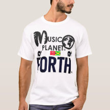 CAMISA BÁSICA PARA HOMBRES MUSIC PLANET FORTH