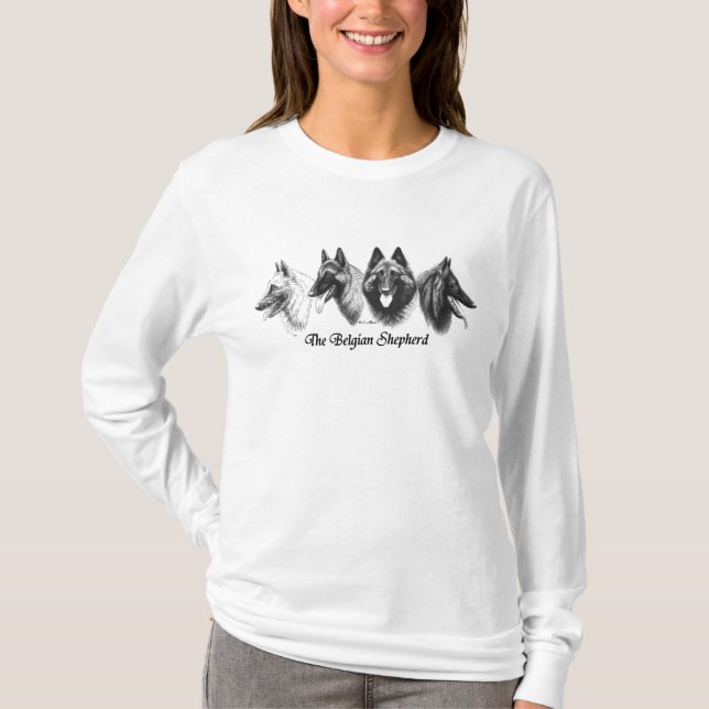 Camisa belga de las señoras de Tervuren Malinois (Anverso)
