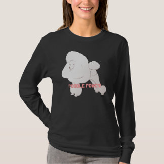 Camisa blanca del caniche