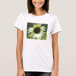 Camisa blanca del girasol