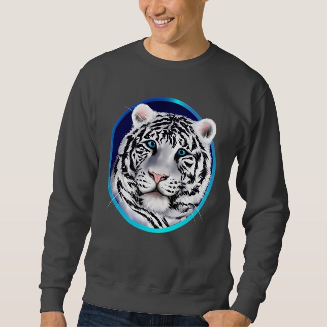 Camisa blanca enmarcada de la cara del tigre (Anverso)