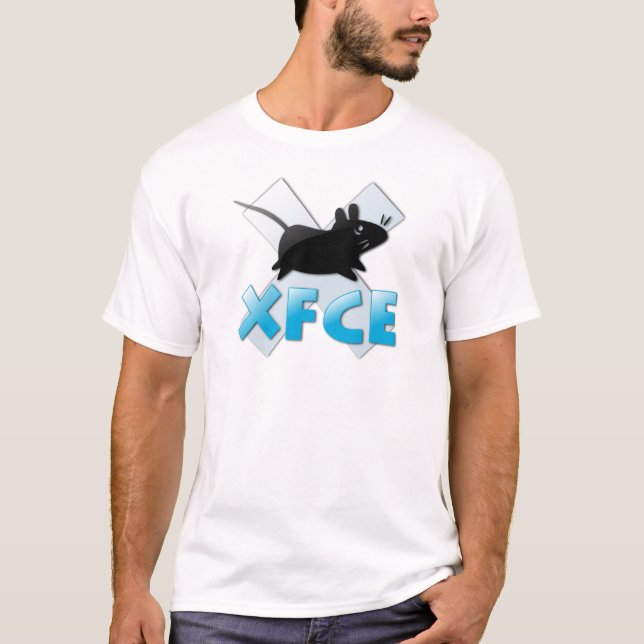 Camisa Blanca XFCE de Linux (Anverso)