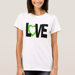 Camisa boda de palabras de amor negro verde