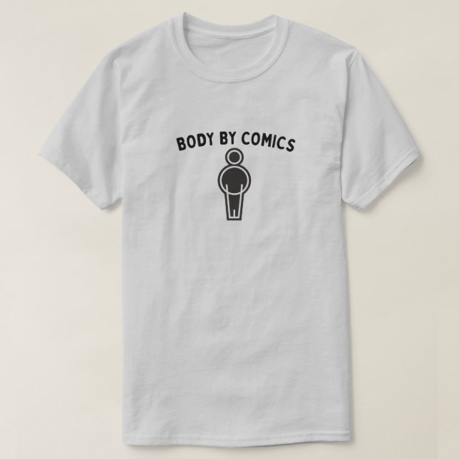 Camisa "Body By Comics" (Diseño del anverso)