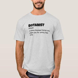 Camisa botánica de definición de humor