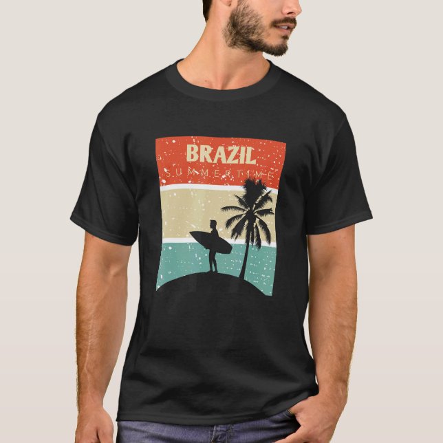 Camisa Brasil Surf Surfing Rio de Janeiro Brasil B (Anverso)