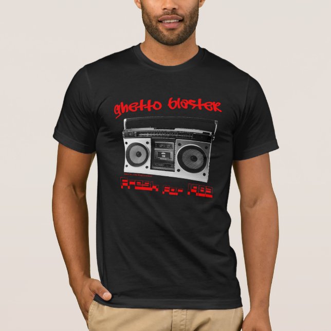 Camisa cabida del arenador 1983 del ghetto (Anverso)