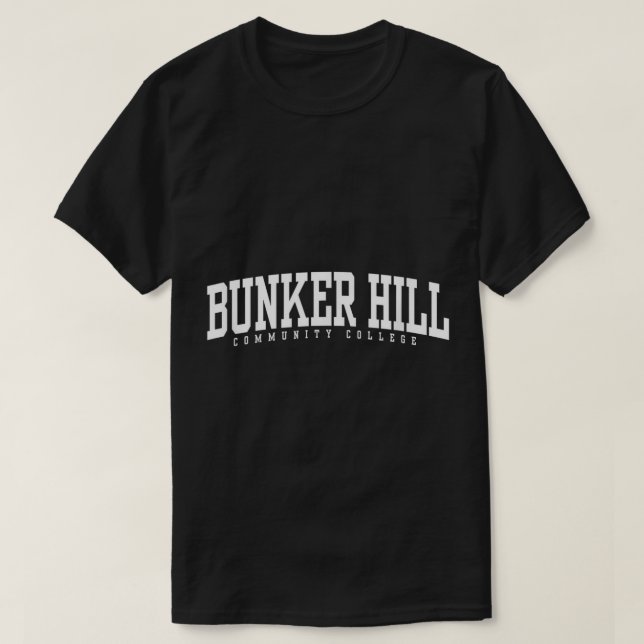 Camisa Camiseta del Bunker Hill Community College  (Diseño del anverso)