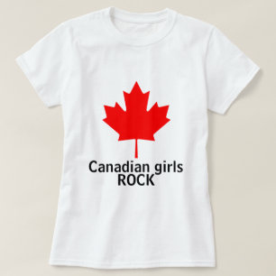 Camisa canadiense de las señoras de la roca de lo