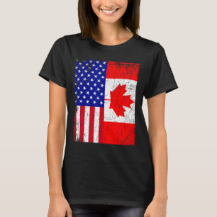 Camisa Canadiense Estadounidense Bandera De Canadá