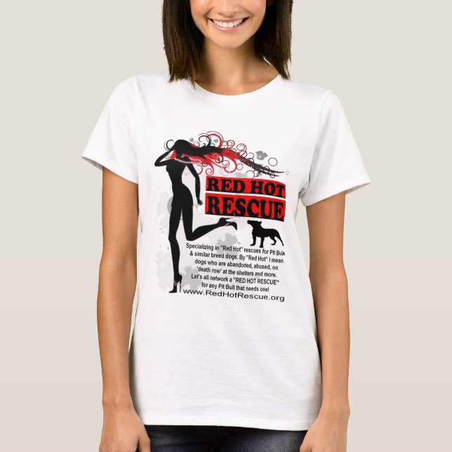 Camisa candente Desgin - logotipo grande del (Anverso)