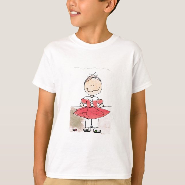 camisa caprichosa del chica (Anverso)