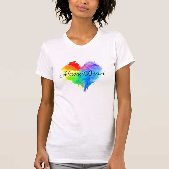 Camisa cardíaca con manchas arco iris (Anverso)