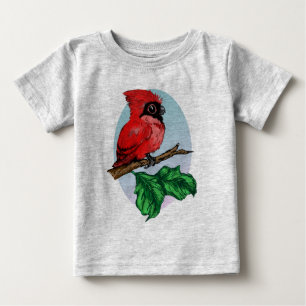 Camisa cardinal 2 del bebé lindo