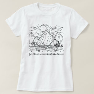 Camisa Católica Por Cristo Con Cristo Como Cristo